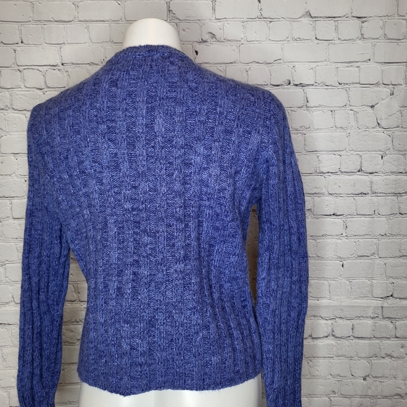 The Limited Vintage Purple Ribbed Knit Cardigan - Size L - Picture 2 of 10